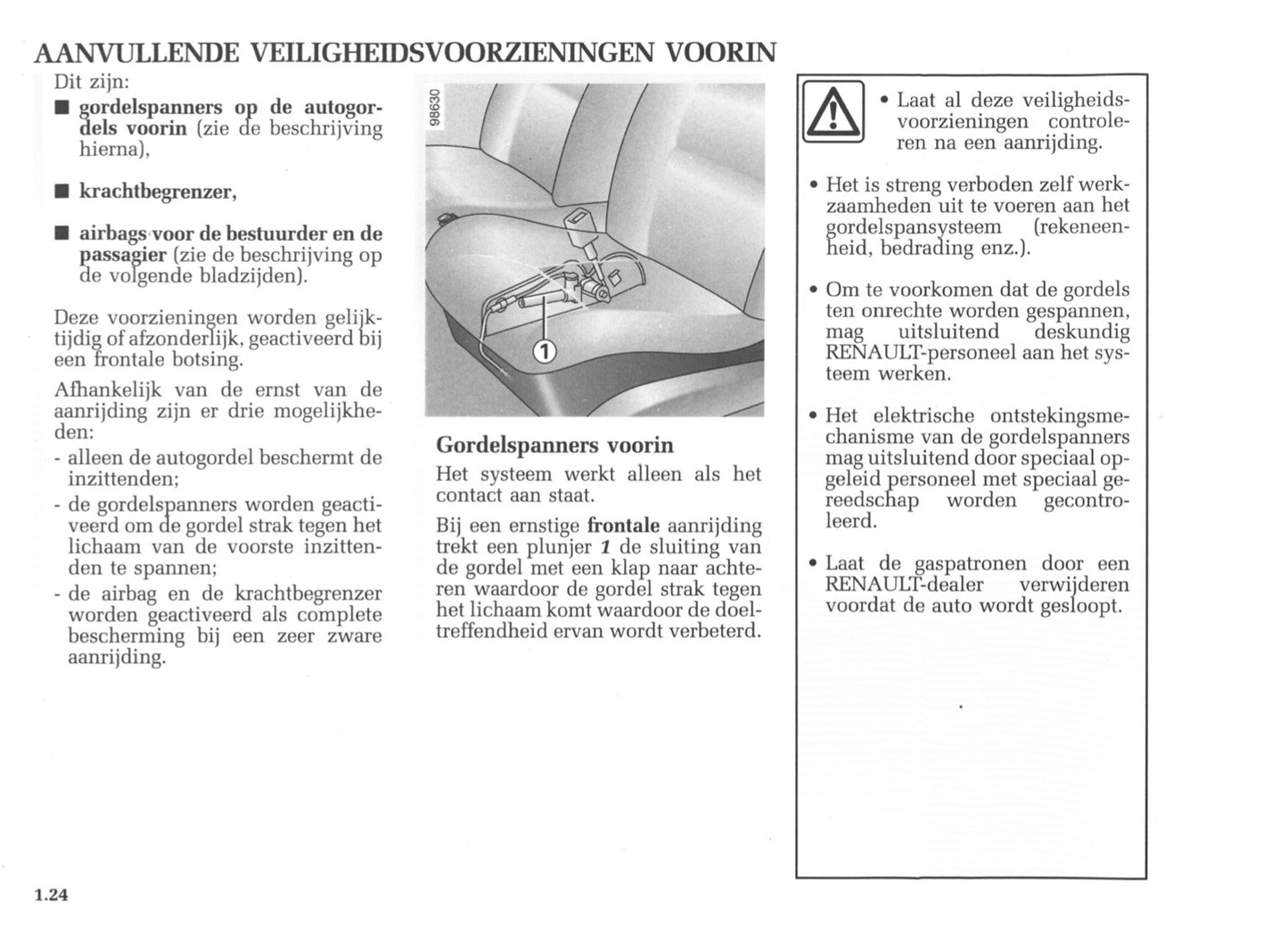 2003-2004 Renault Kangoo Owner's Manual | Dutch