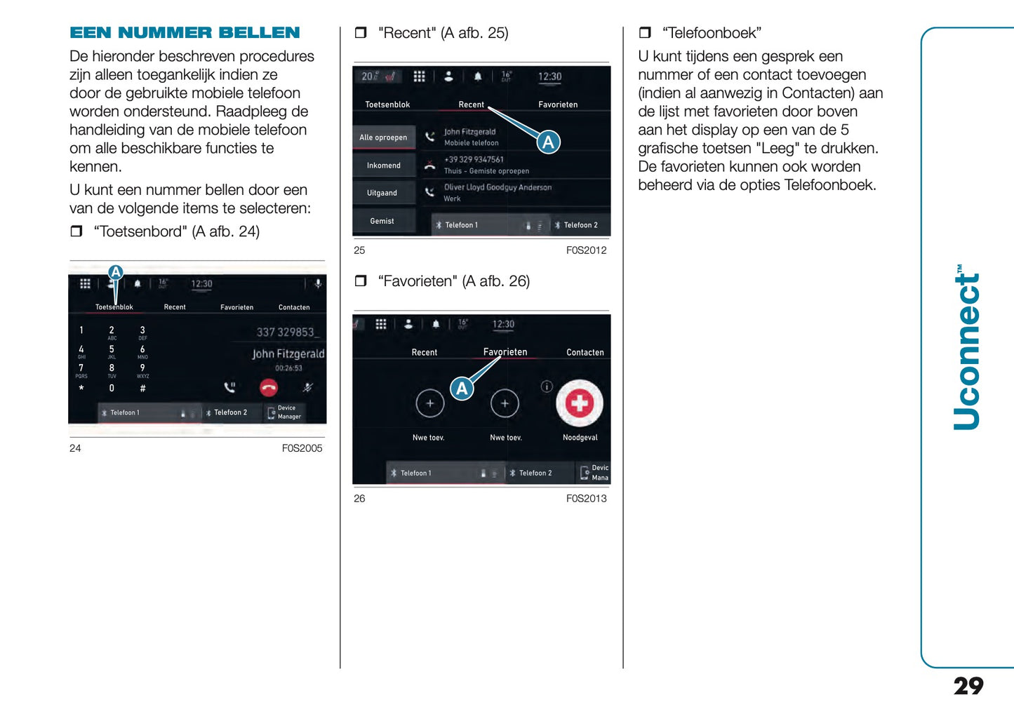 2021-2022 Fiat 500e Uconnect Infotainment Handleiding | Nederlands