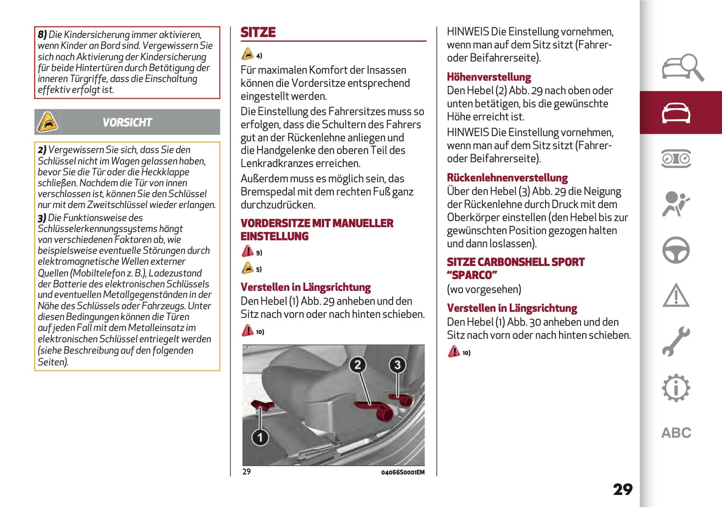 2020-2021 Alfa Romeo Giulia Owner's Manual | German