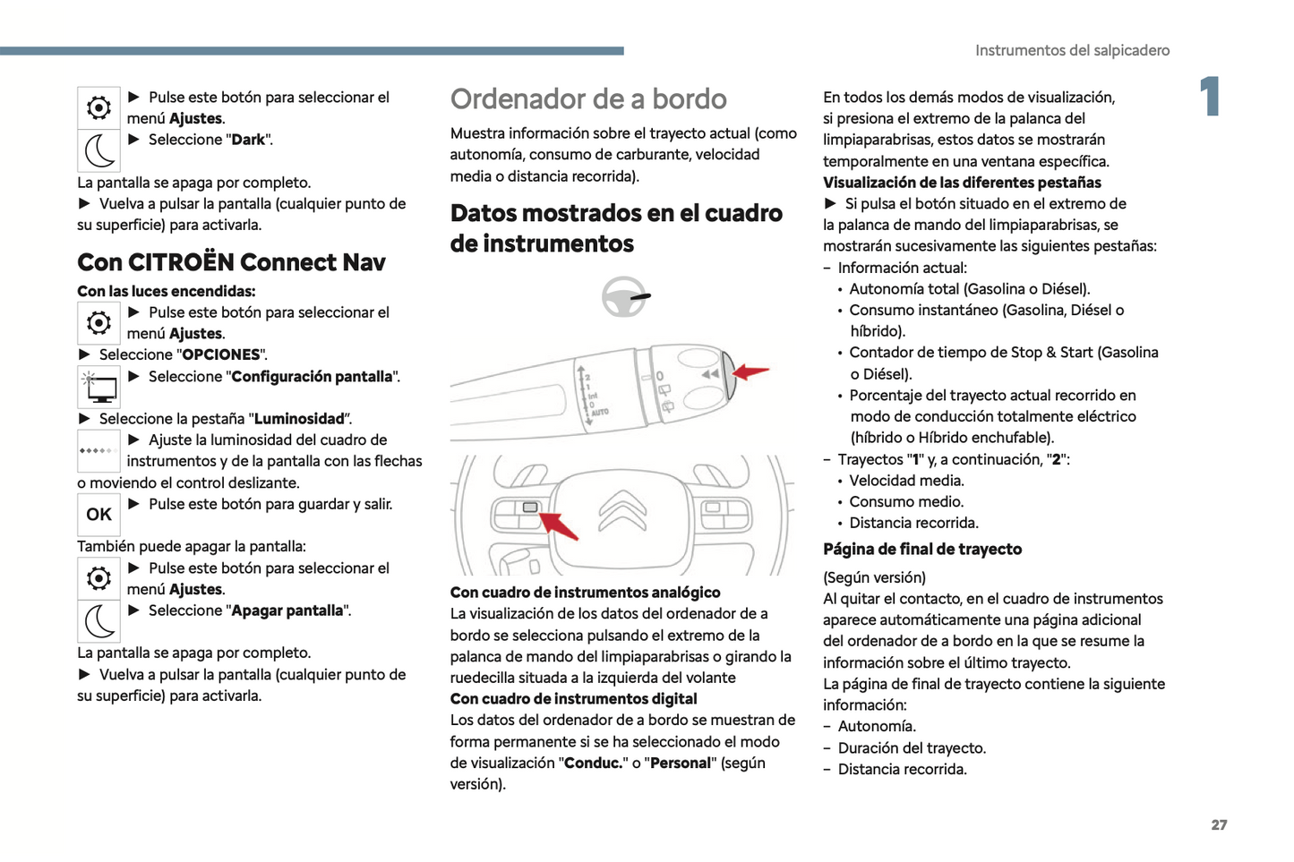 2024-2025 Citroën C5 Aircross Owner's Manual | Spanish