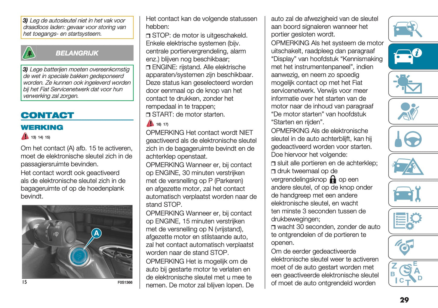 2026 Fiat 500 Owner's Manual | Dutch