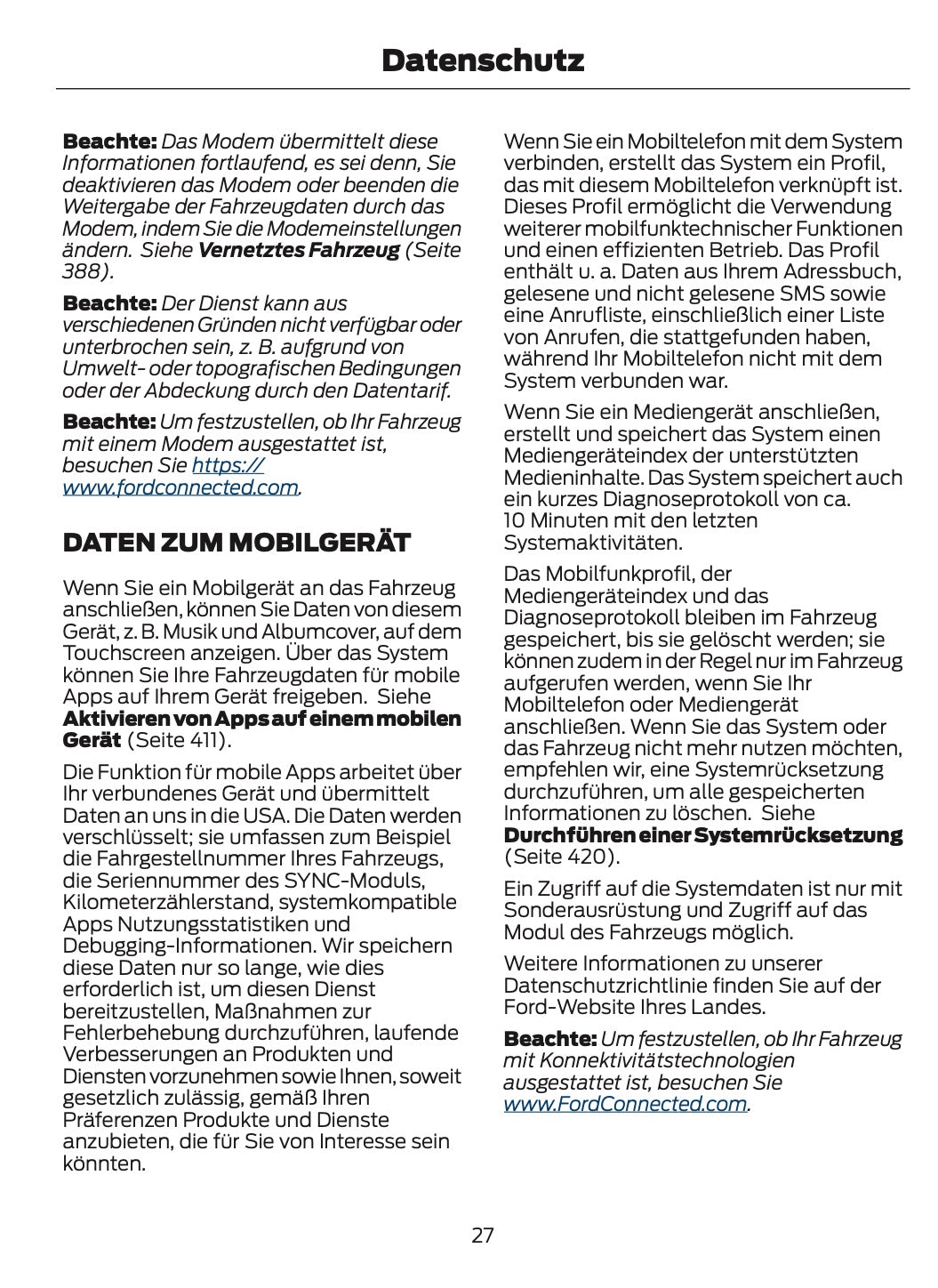 2026 Ford Bronco Owner's Manual | German