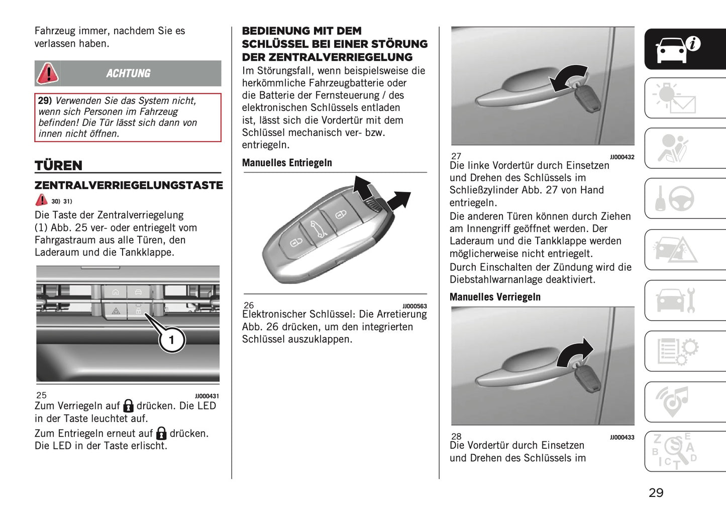 2025-2026 Jeep Avenger Owner's Manual | German
