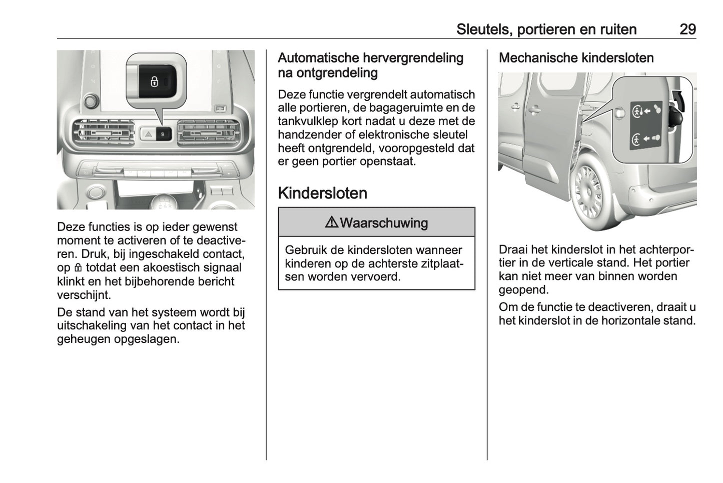 2021 Opel Combo Gebruikershandleiding | Nederlands