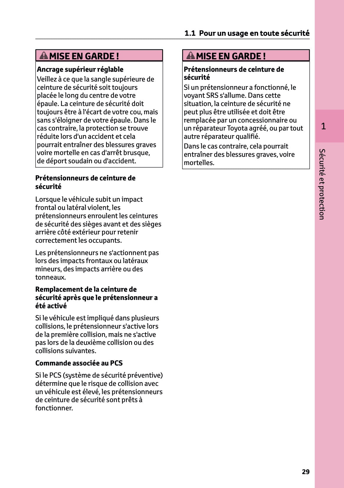 2023-2024 Toyota C-HR Hybrid Owner's Manual | French