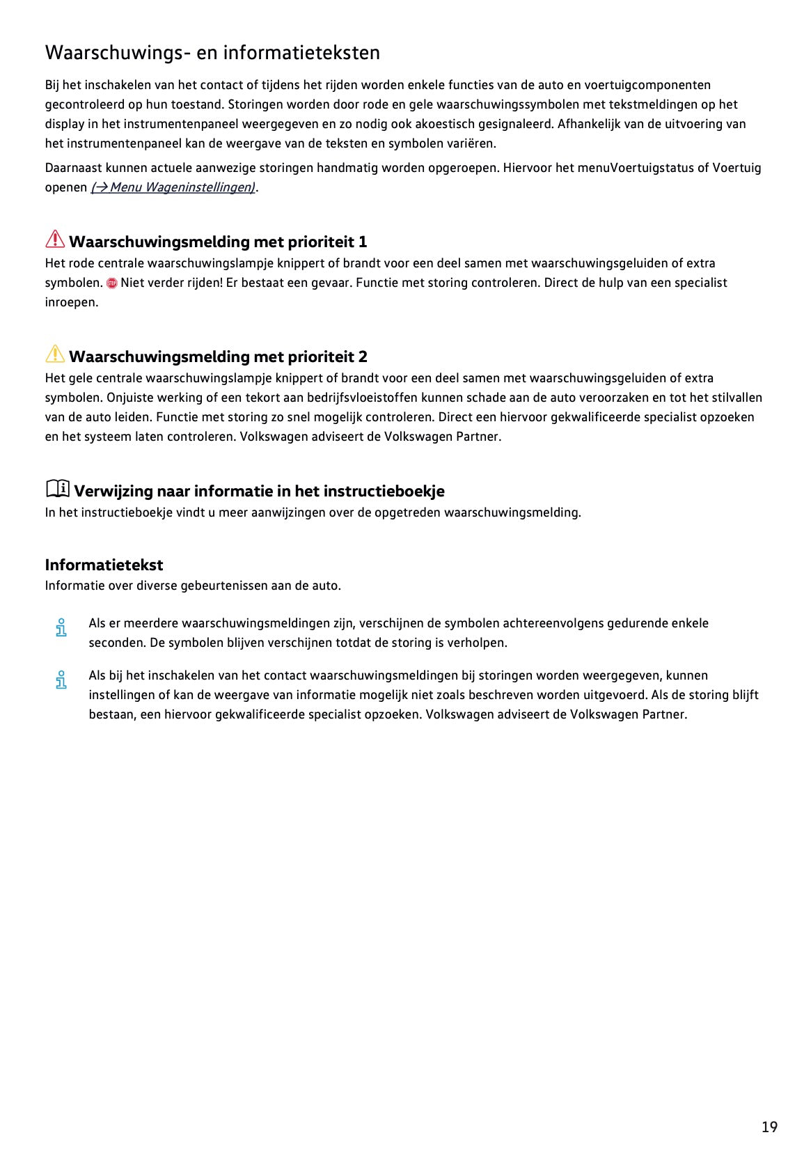 2022-2023 Volkswagen T-Cross Owner's Manual | Dutch