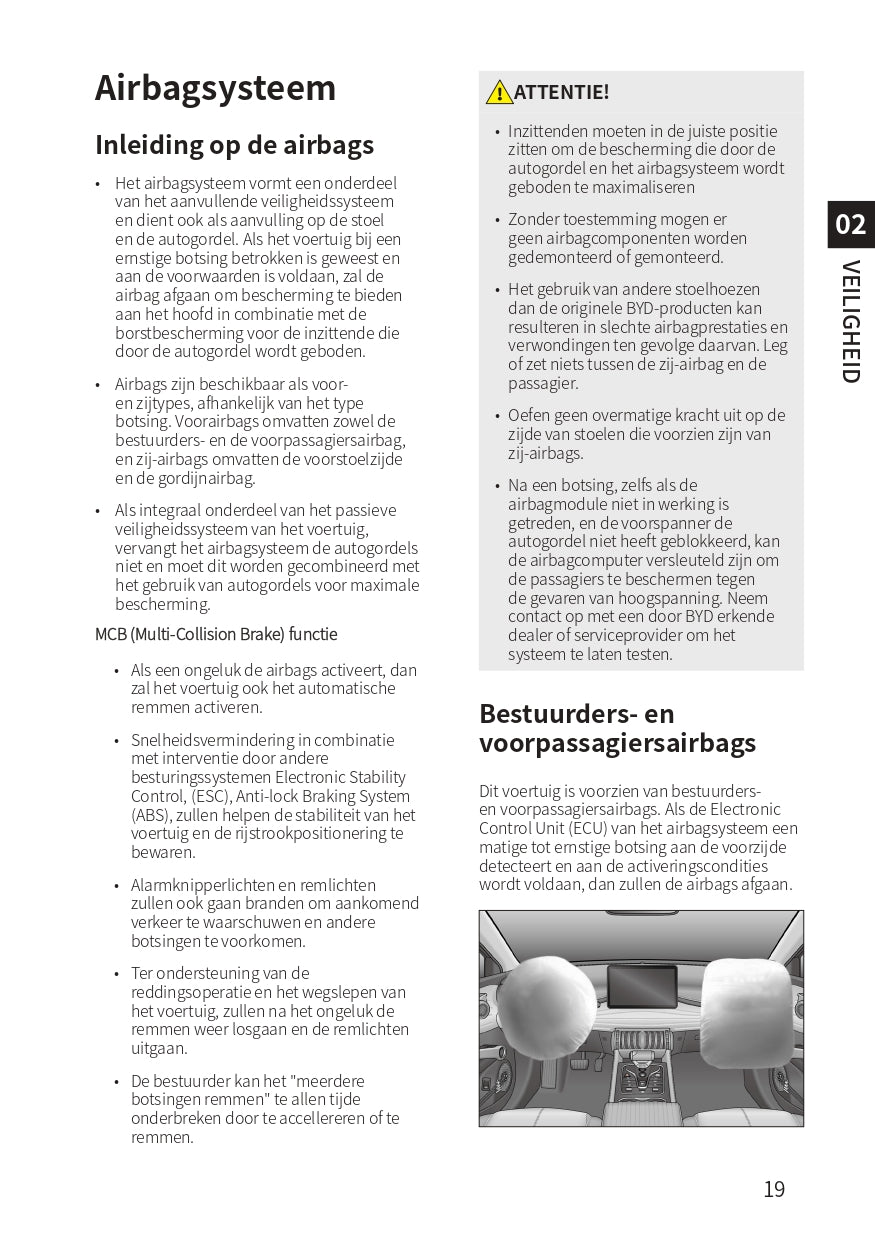 2022-2023 BYD Atto 3 Gebruikershandleiding | Nederlands