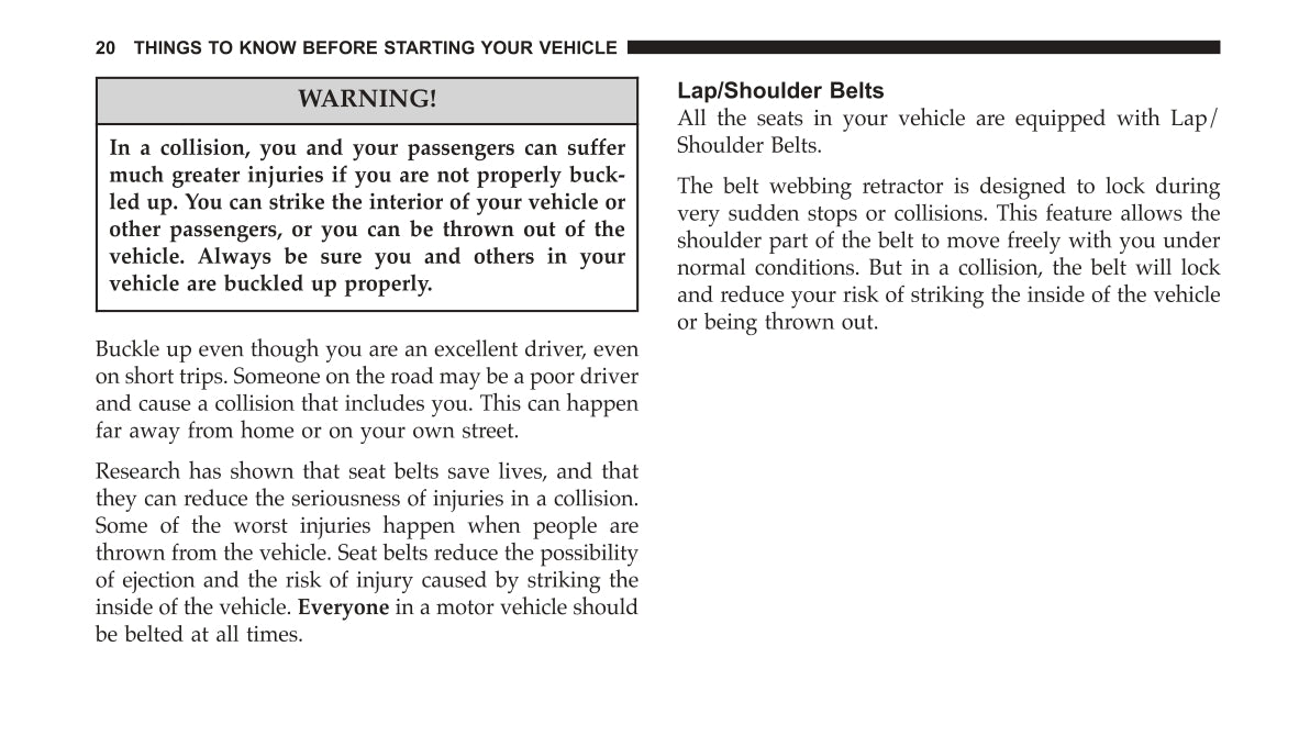2004 Dodge Neon SRT-4 Owner's Manual | English