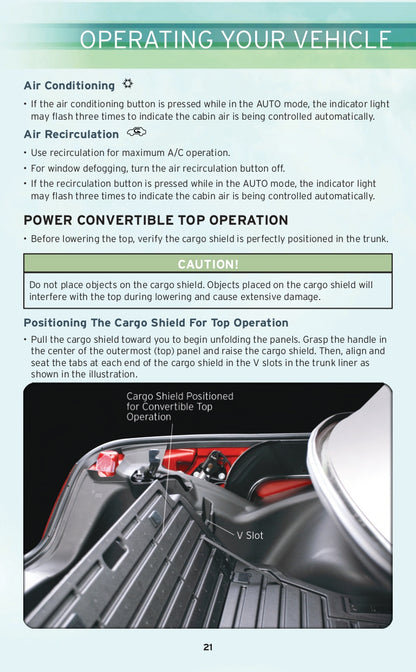 2010 Chrysler Sebring Convertible Owner's Manual | English