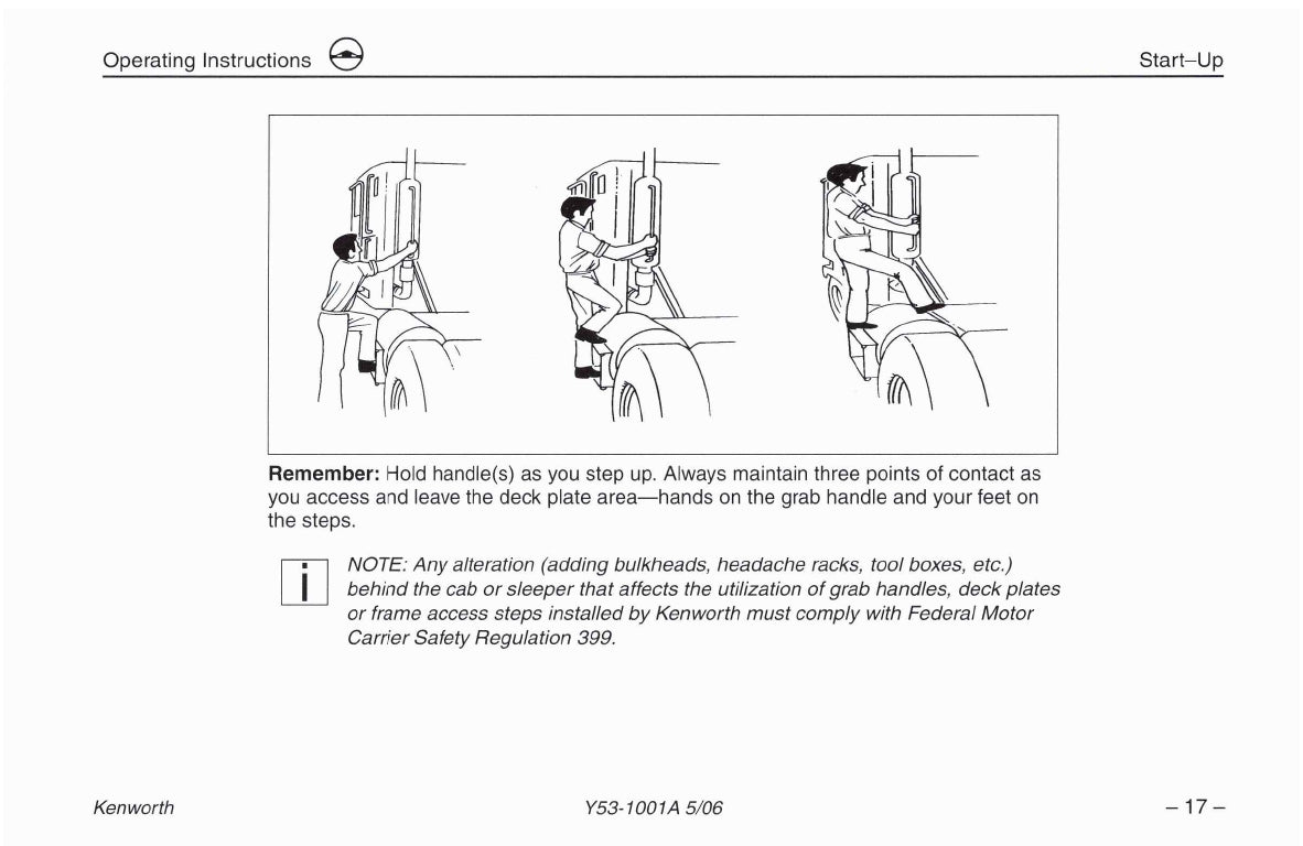 2004-2010 Kenworth W900/T600/T660/T800/C500 Gebruikershandleiding | Engels