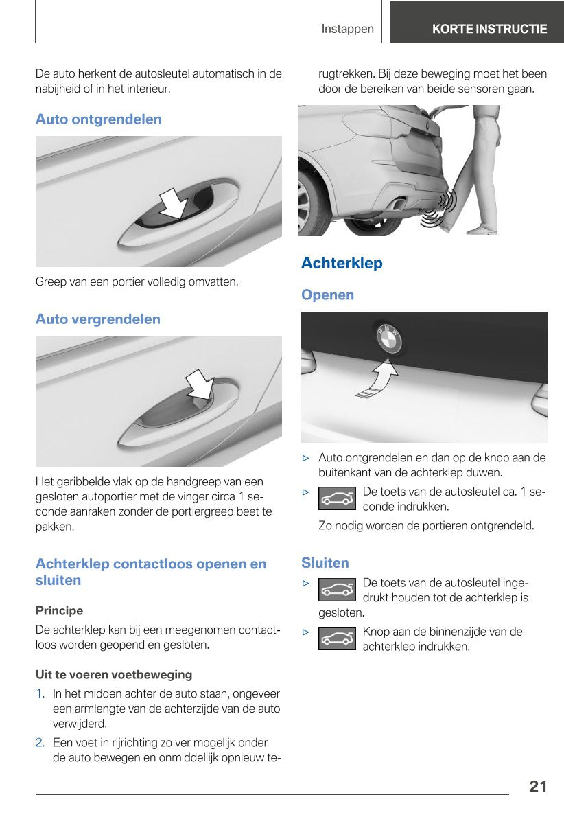 2021 BMW X3 Owner's Manual | Dutch
