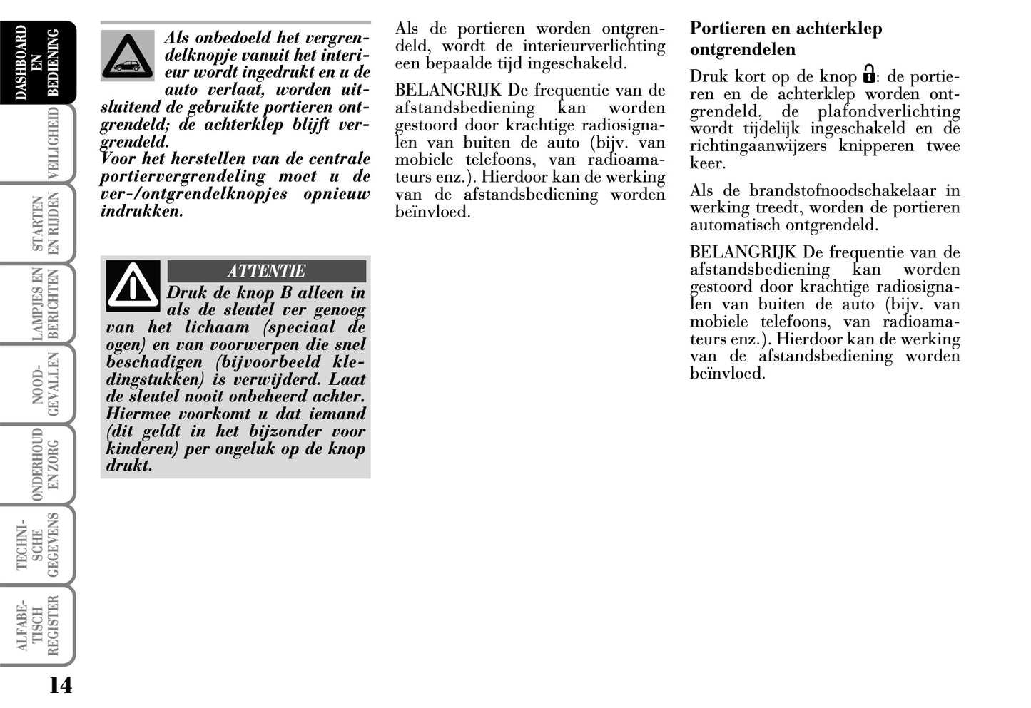 2003-2006 Lancia Ypsilon Manuel du propriétaire | Néerlandais