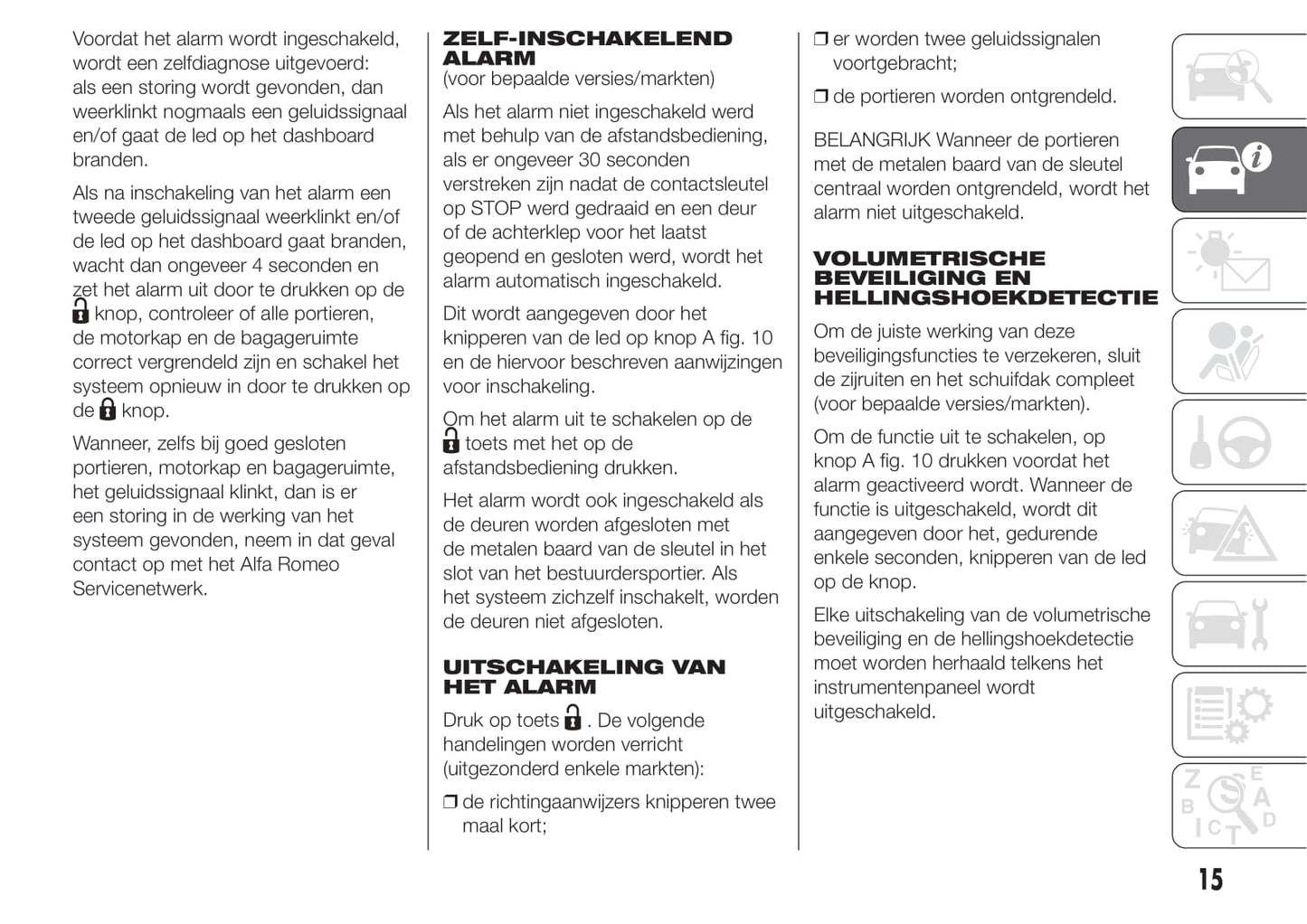 2014-2016 Alfa Romeo Giulietta/Giulietta Quadrifoglio Verde Manuel du propriétaire | Néerlandais