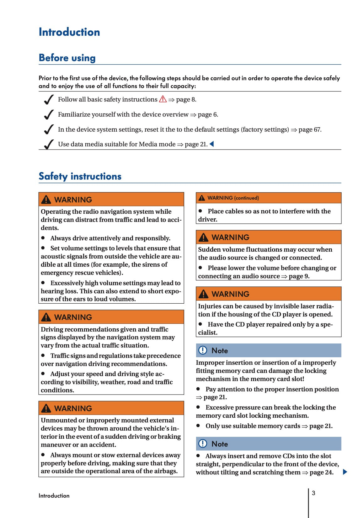 Volkswagen Touran Navigation RNS 310, RNS 315 Manuel du propriétaire 2010