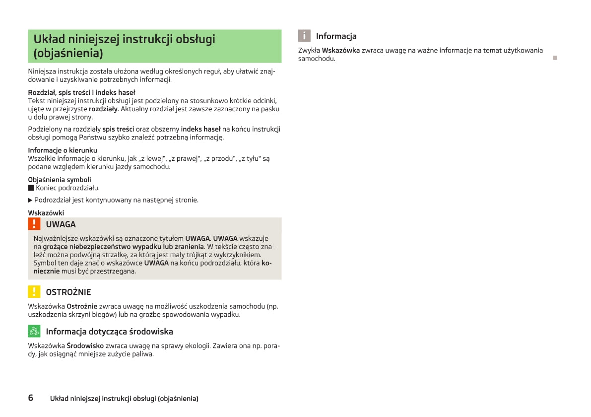 2009-2013 Skoda Yeti Bedienungsanleitung | Polnisch