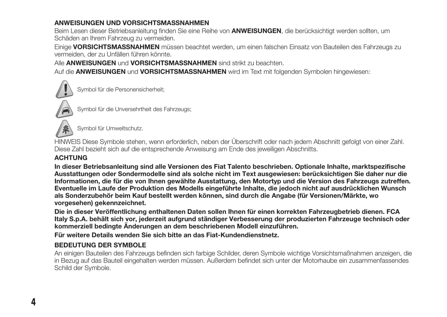 2016-2017 Fiat Talento Bedienungsanleitung | Deutsch