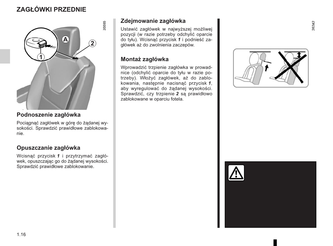 2015-2016 Renault Clio Bedienungsanleitung | Polnisch