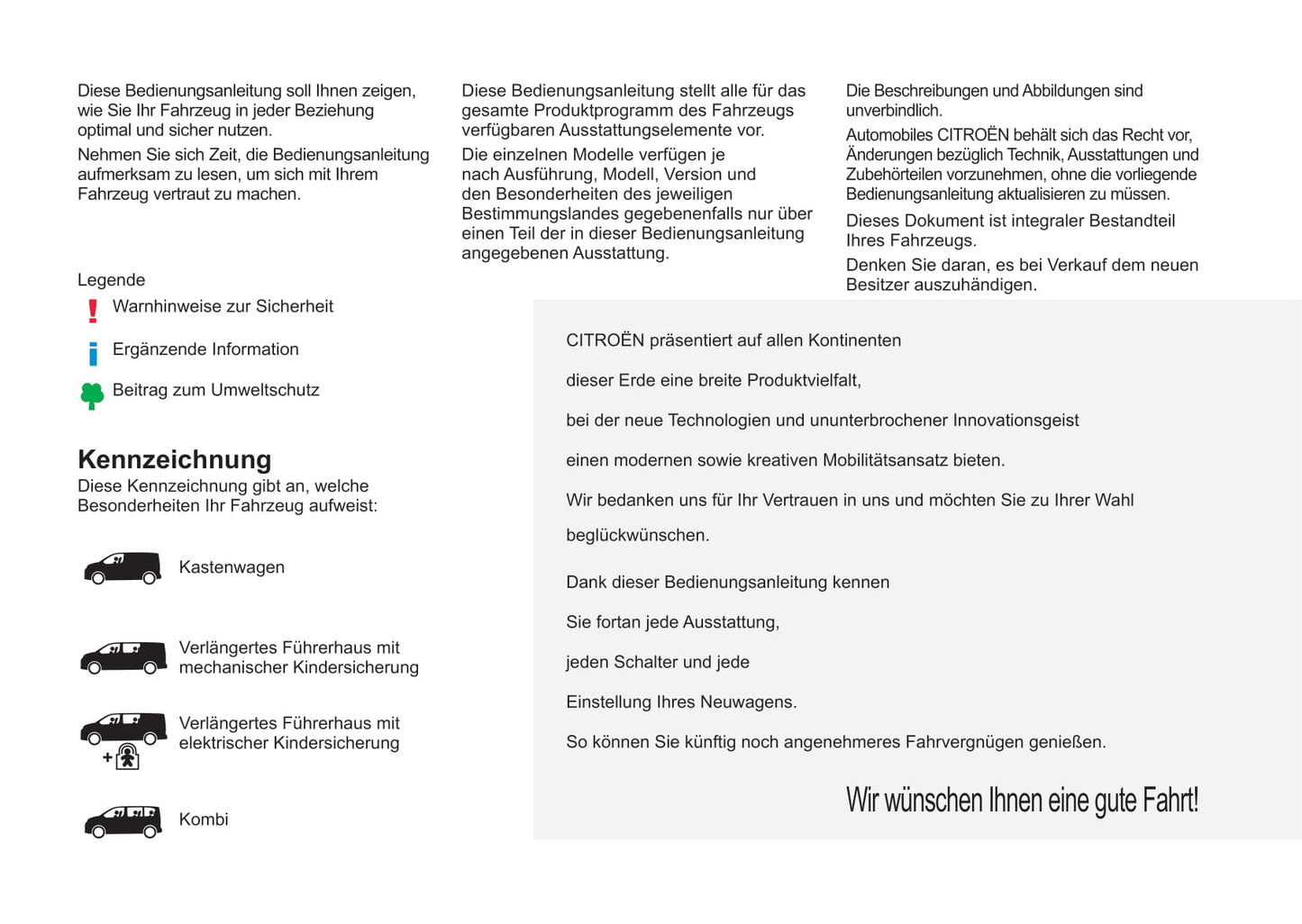 2012-2016 Citroën Jumpy Manuel du propriétaire | Allemand