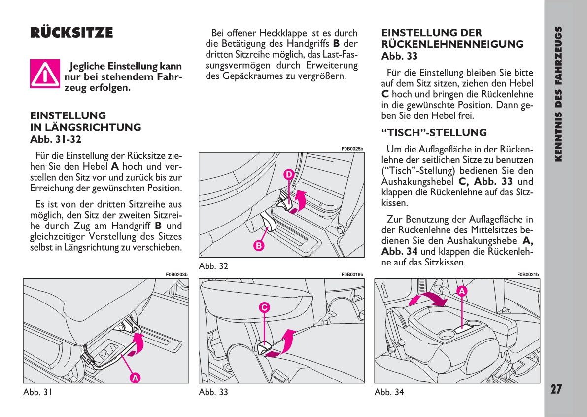 2002-2007 Fiat Ulysse Manuel du propriétaire | Allemand