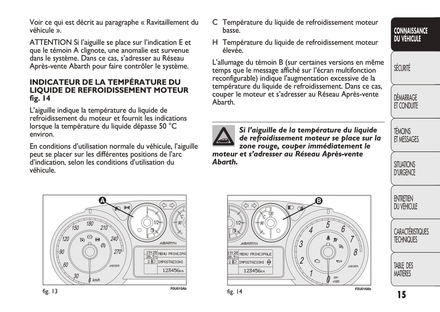 2010-2014 Abarth Punto Evo Gebruikershandleiding | Frans