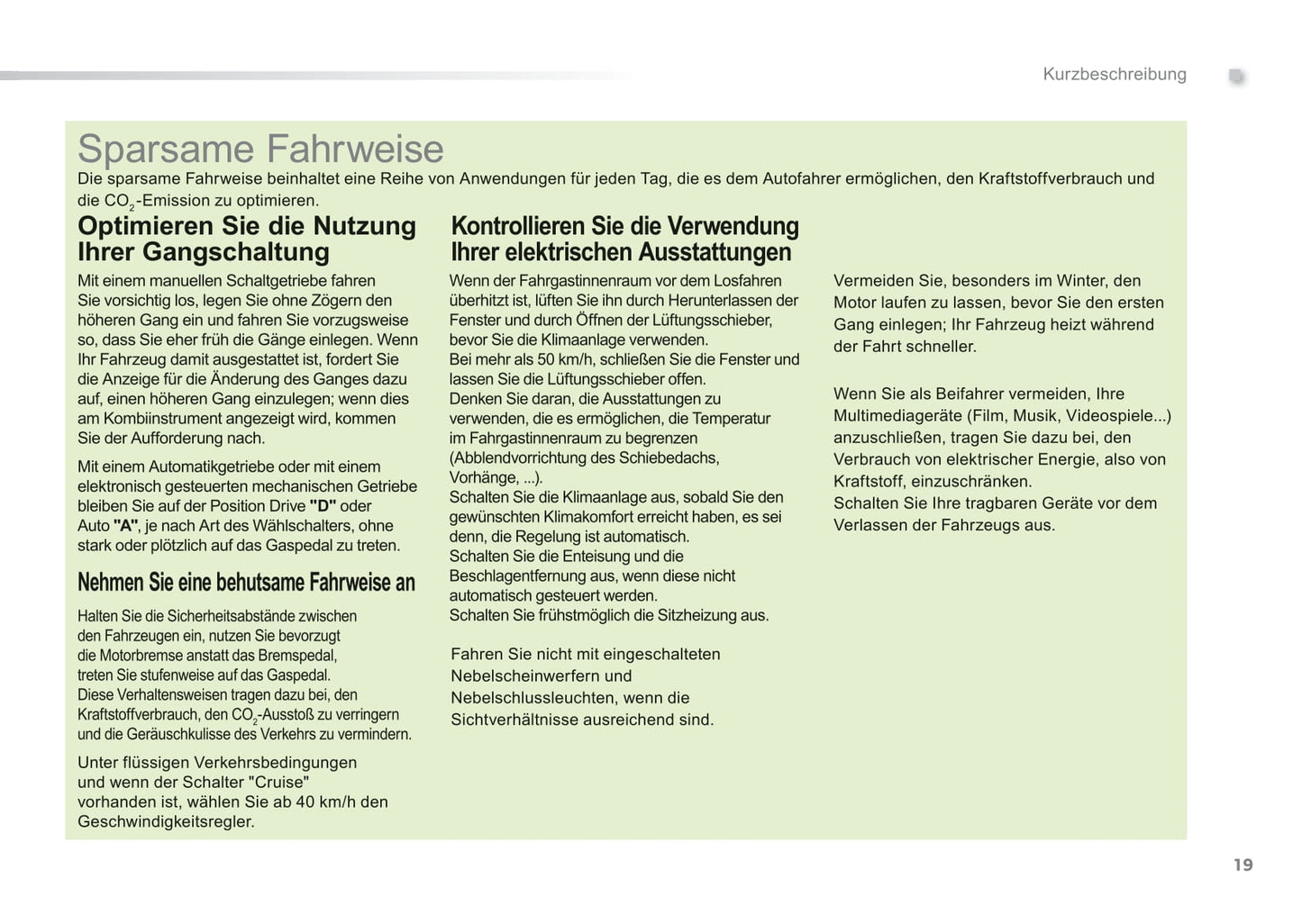 2011-2012 Peugeot 208 Owner's Manual | German