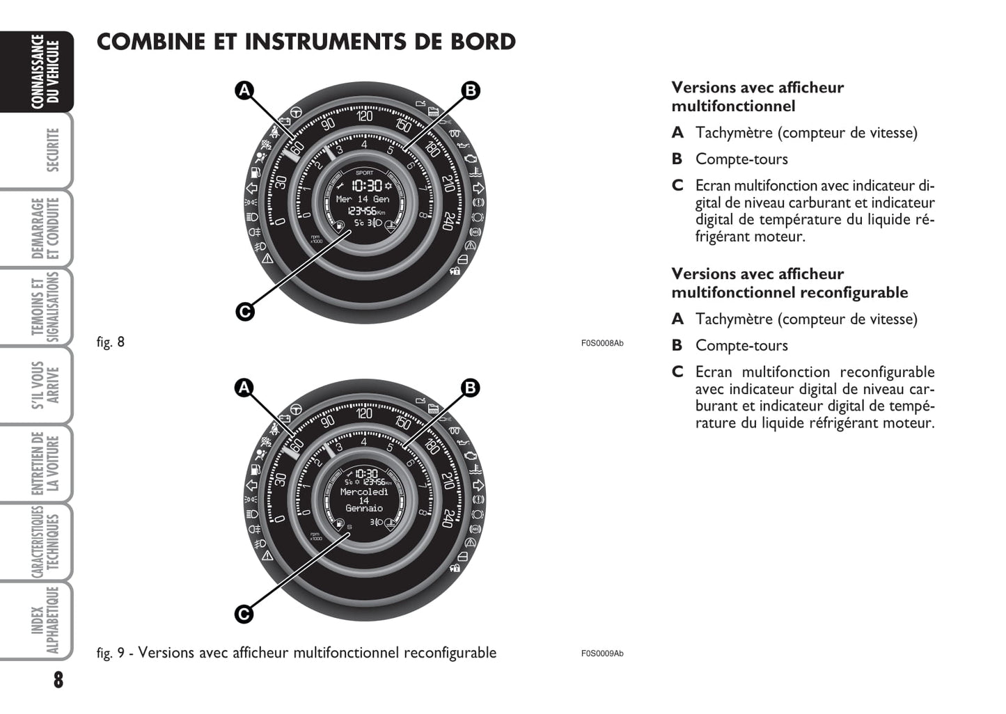 2008-2016 Abarth 500 Gebruikershandleiding | Frans