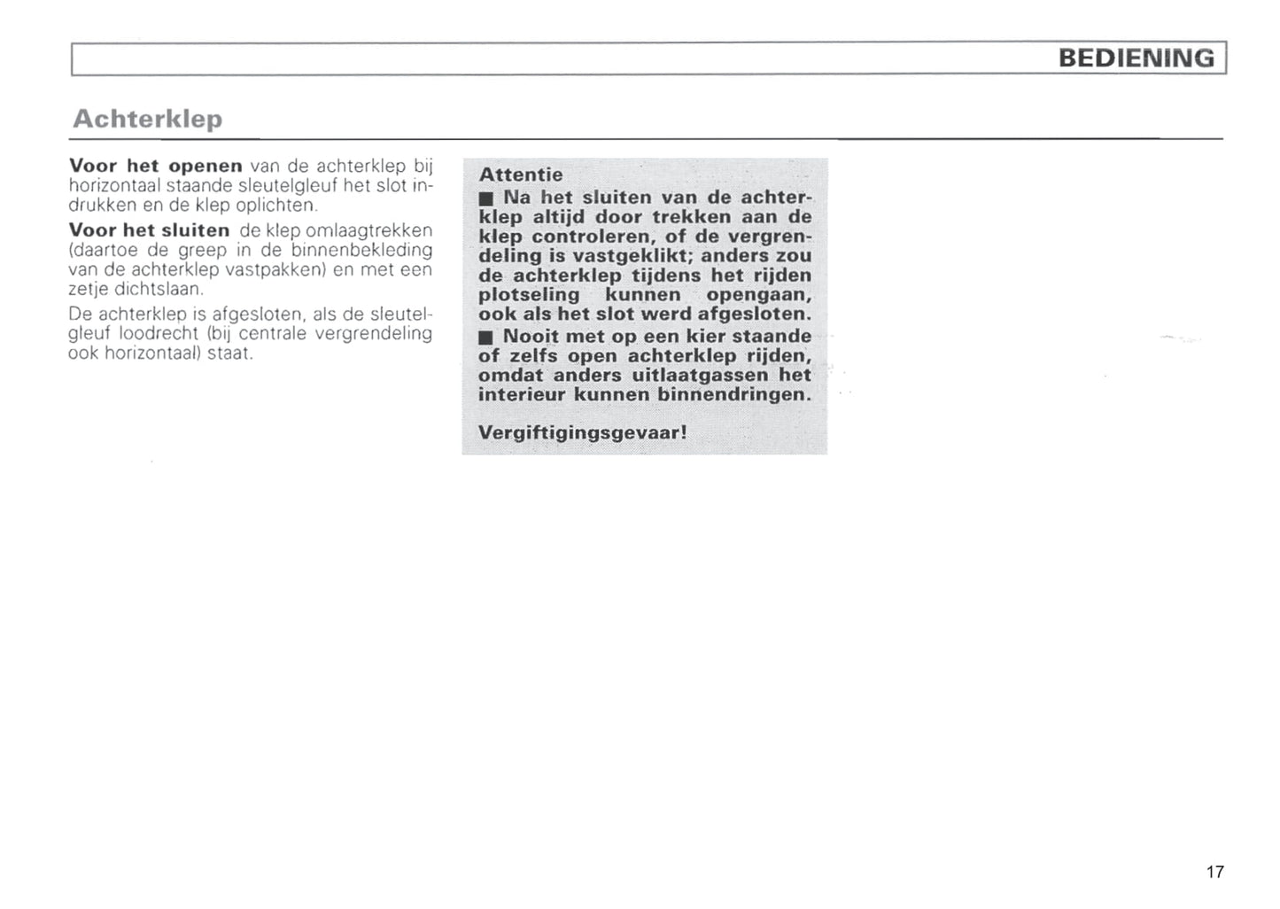 1996-1999 Volkswagen Polo Classic Owner's Manual | Dutch