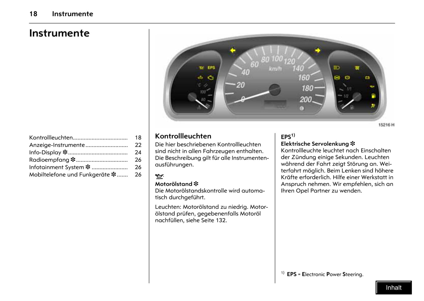 2006-2007 Opel Agila Owner's Manual | German