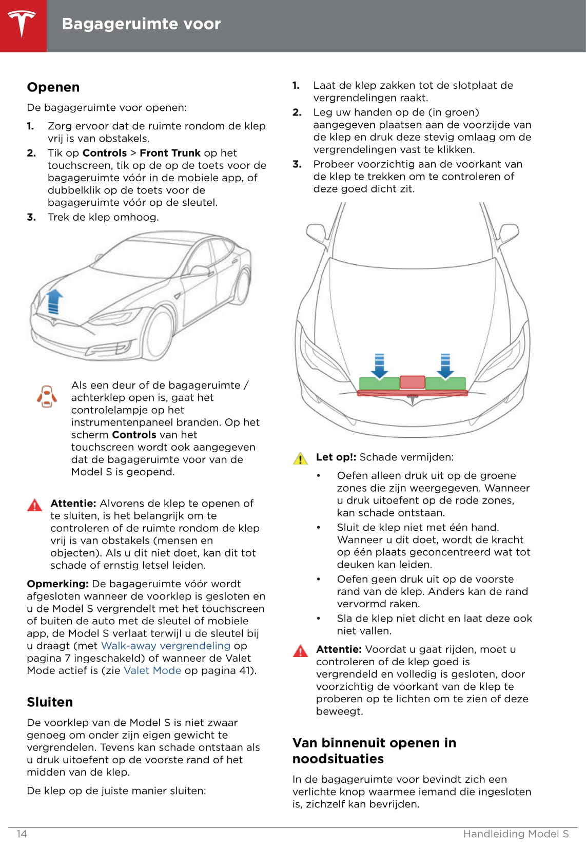 2016-2019 Tesla Model S Owner's Manual | Dutch