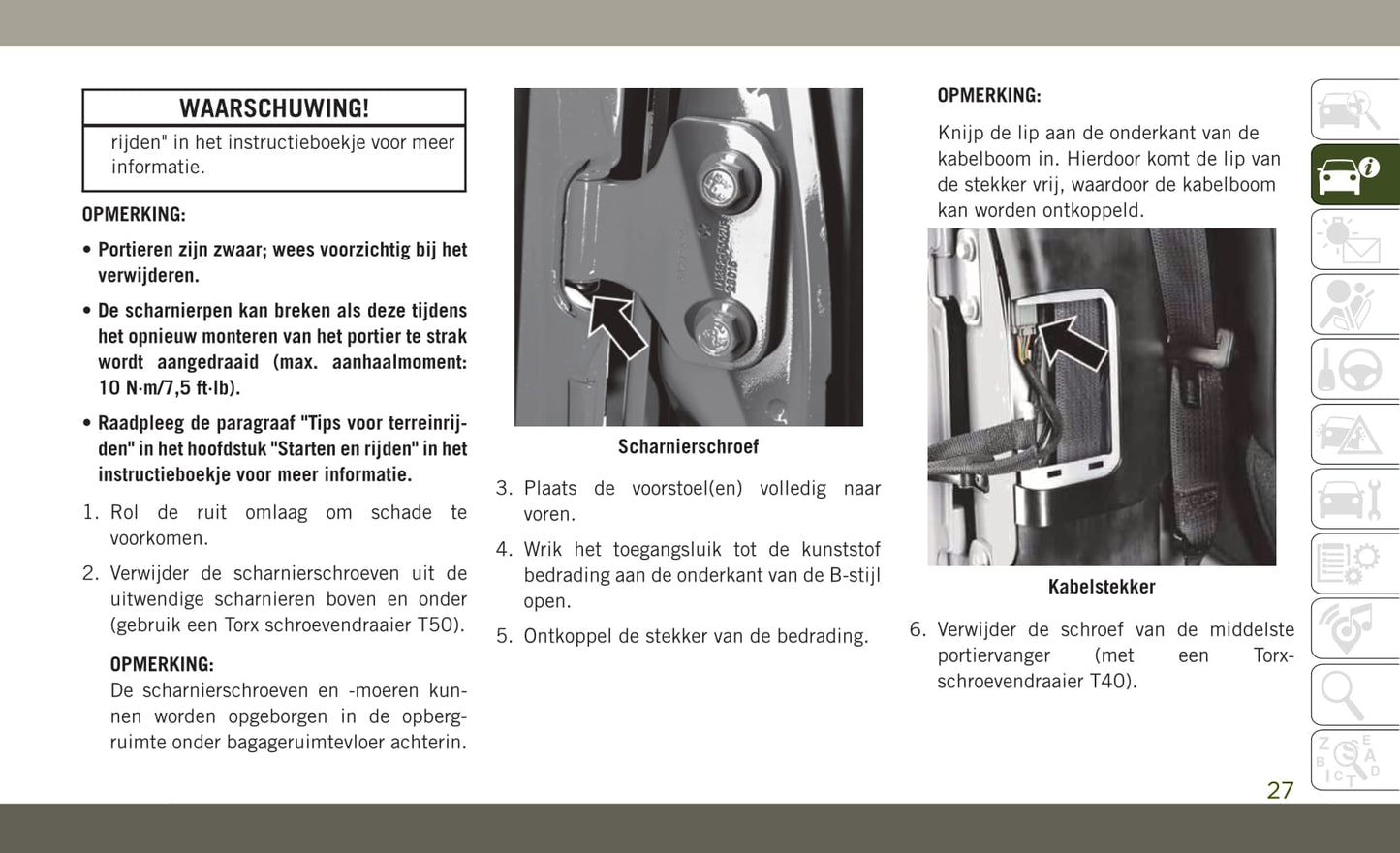 2018-2019 Jeep Wrangler Gebruikershandleiding | Nederlands
