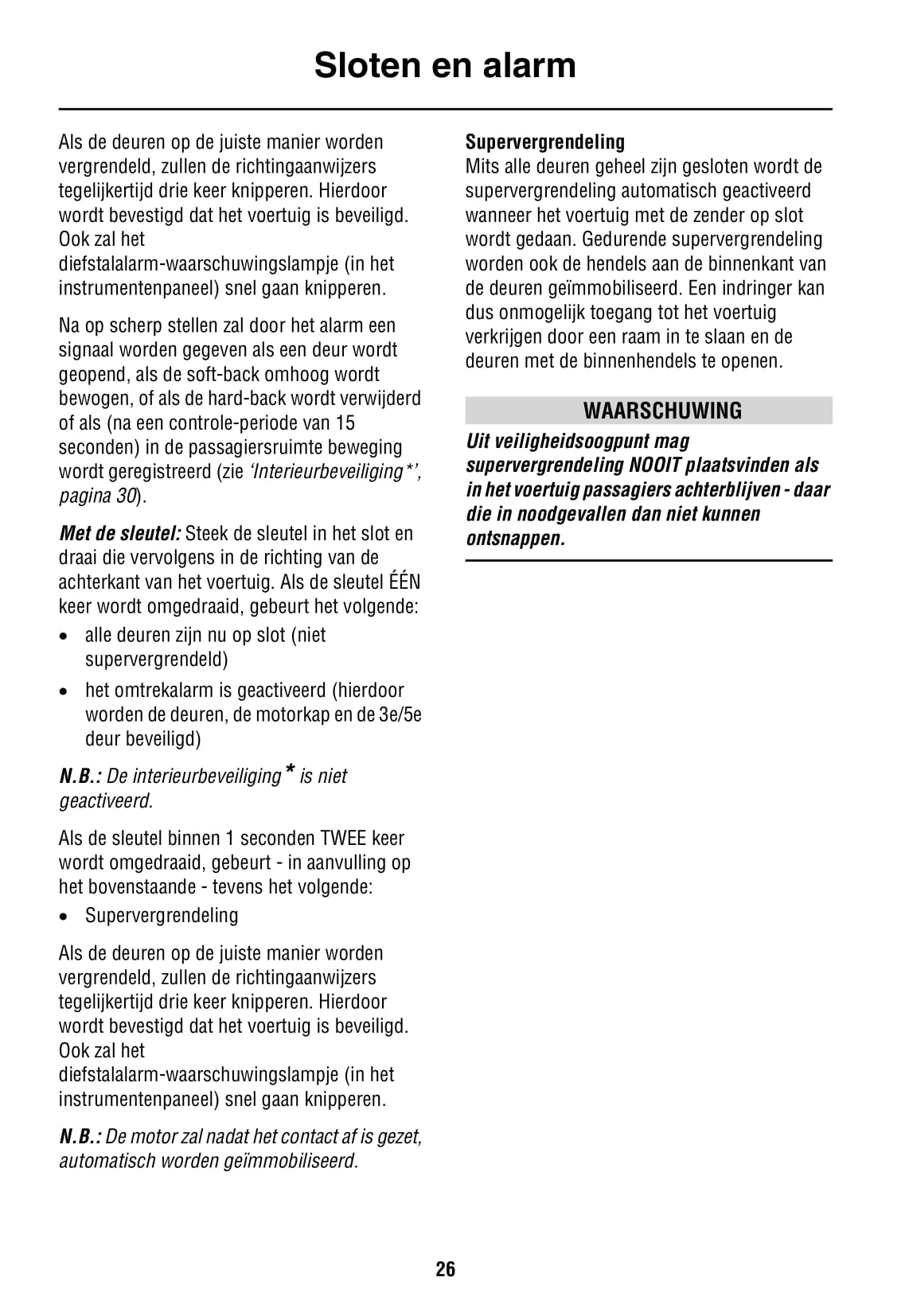 2005-2006 Land Rover Freelander Owner's Manual | Dutch