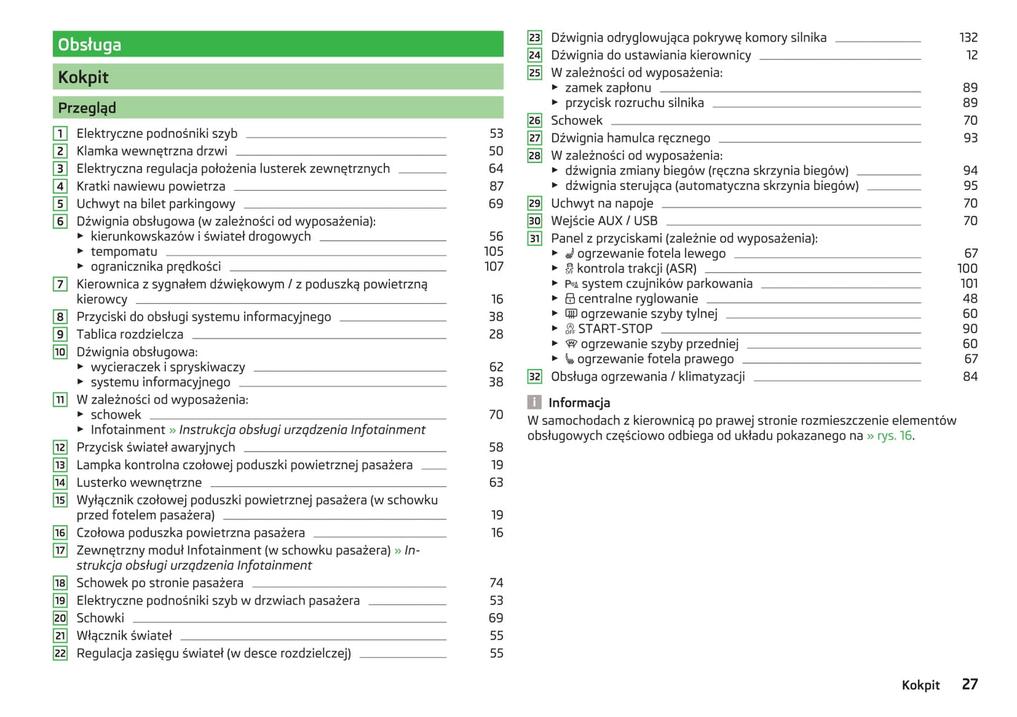 2013-2017 Skoda Rapid Spaceback Bedienungsanleitung | Polnisch