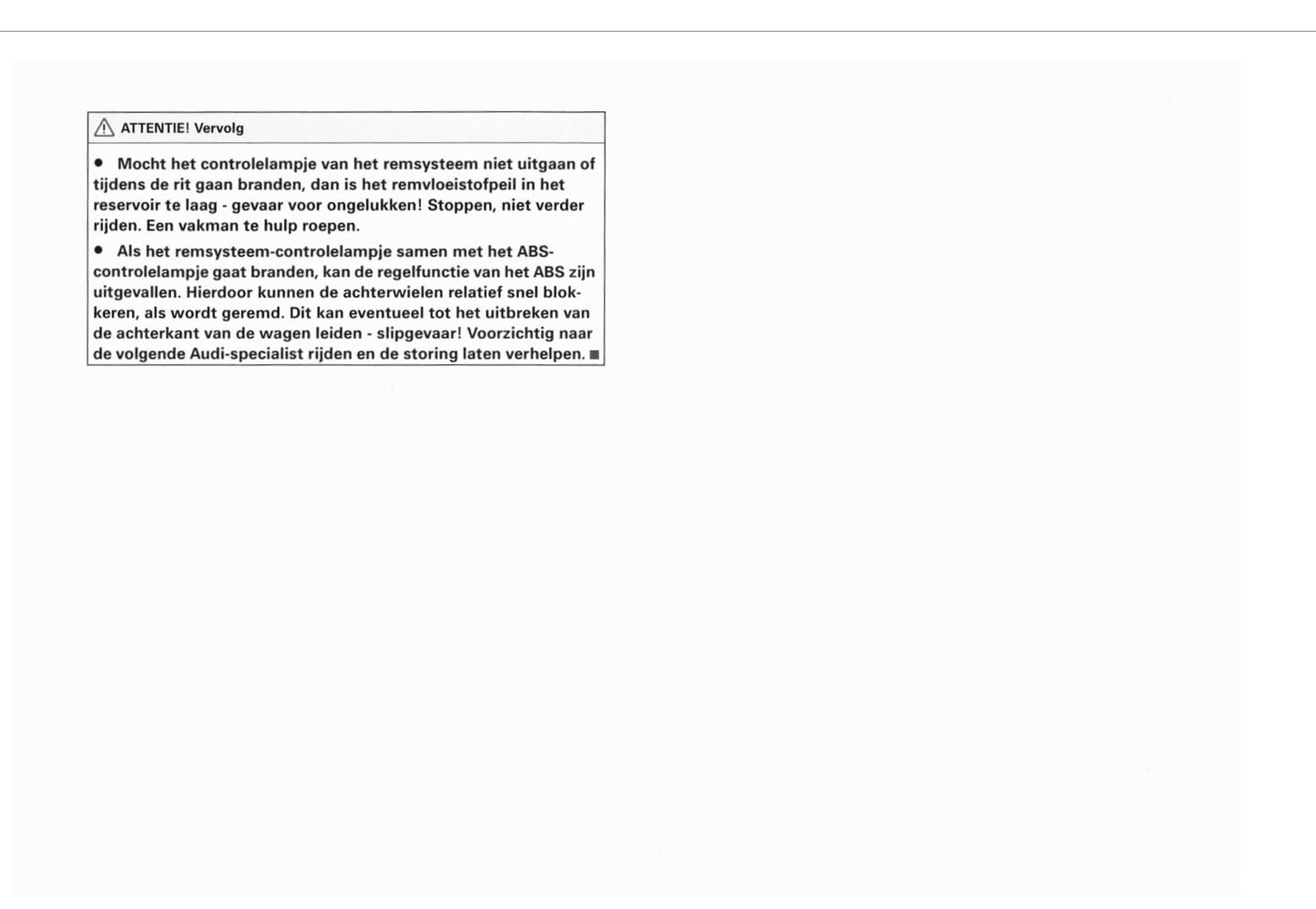 2002-2005 Audi A4 Manuel du propriétaire | Néerlandais