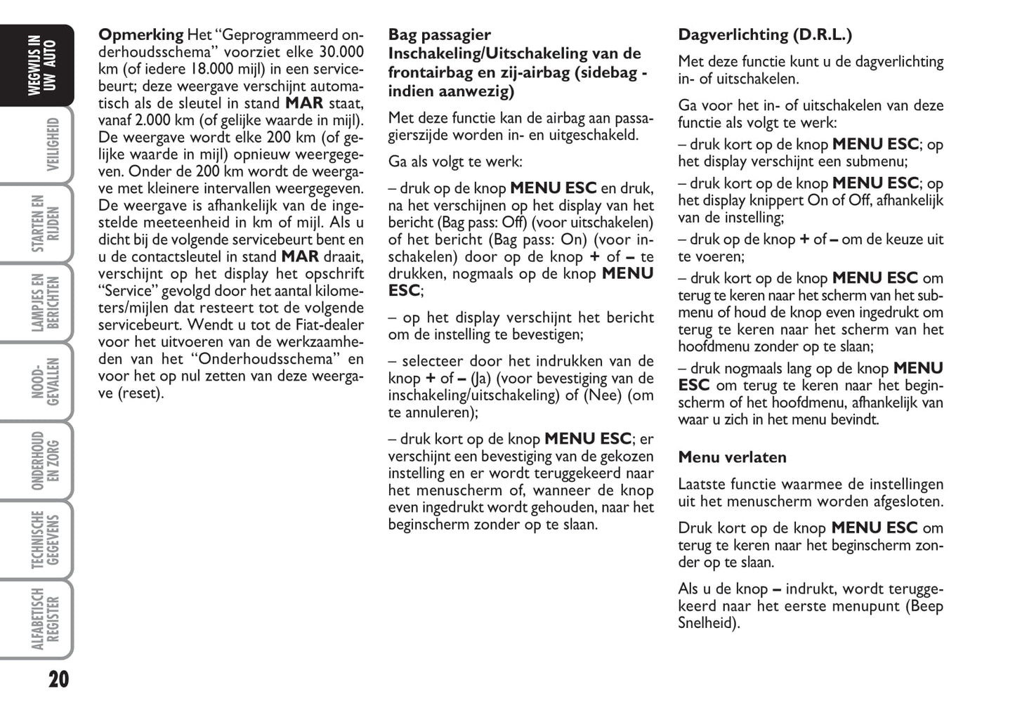 2009-2010 Fiat 500C Bedienungsanleitung | Niederländisch