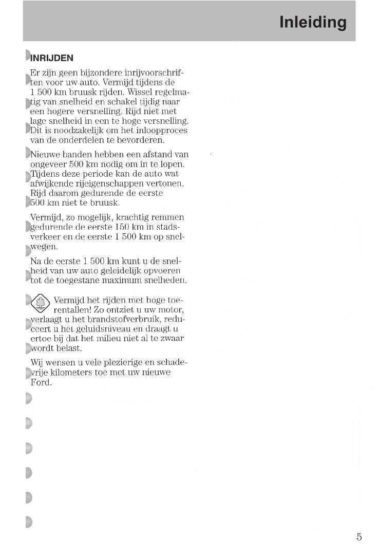 1997-2008 Ford Ka Bedienungsanleitung | Niederländisch