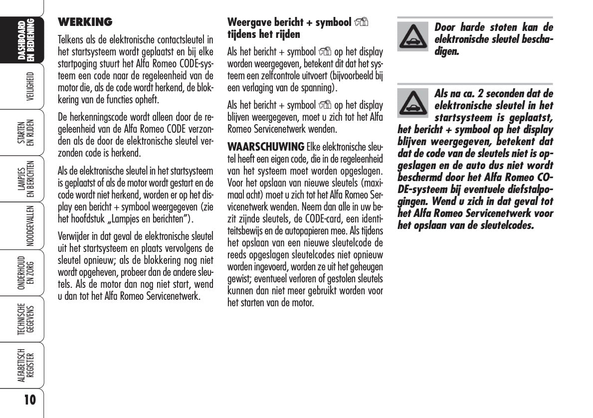 2008-2010 Alfa Romeo Spider Manuel du propriétaire | Néerlandais