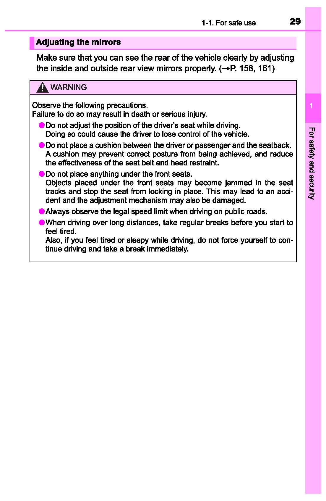 2020 Toyota Sequoia Bedienungsanleitung | Englisch