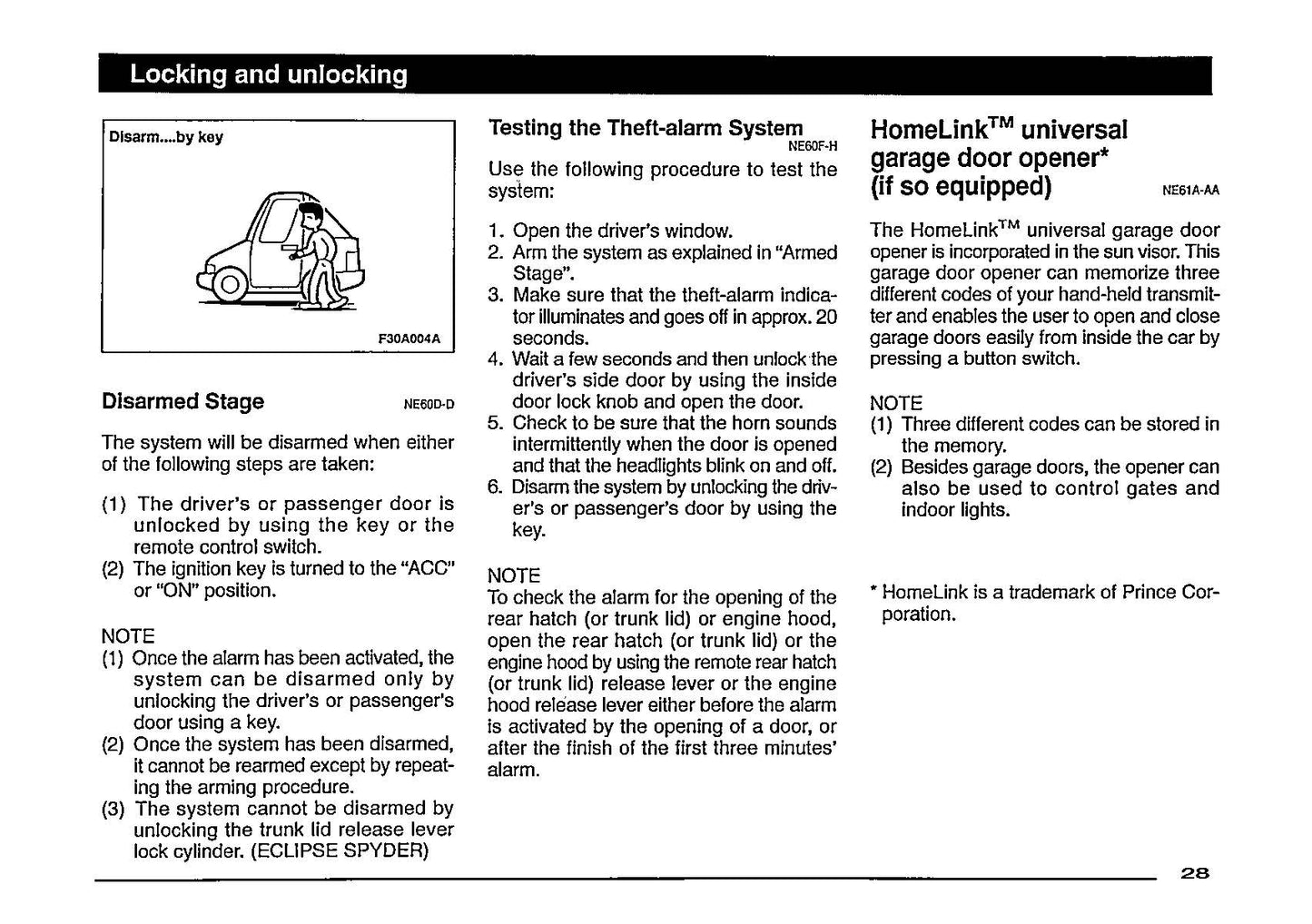 1997 Mitsubishi Eclipse Gebruikershandleiding | Engels