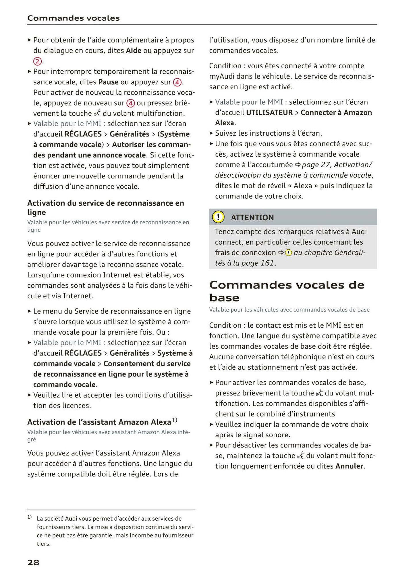 2018-2022 Audi A1 Manuel du propriétaire | Français