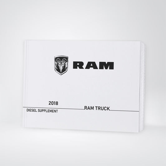2018 Ram Truck Diesel Owner's Manual Supplement | English