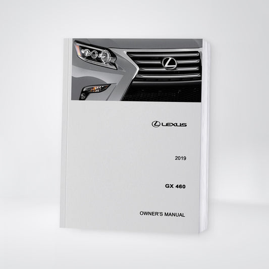 2019 Lexus GX460 Bedienungsanleitung | Englisch