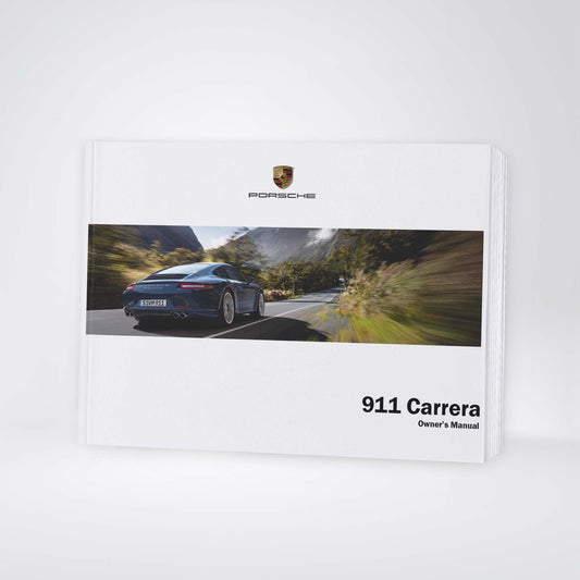 2012 Porsche 911 Carrera Manuel du propriétaire | Anglais