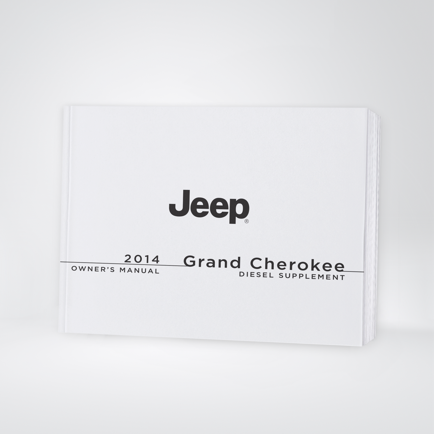 2014 Jeep Grand Cherokee Diesel Manuel du propriétaire | Anglais