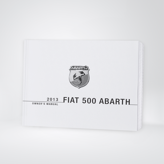 2013 Abarth 500 Gebruikershandleiding | Engels