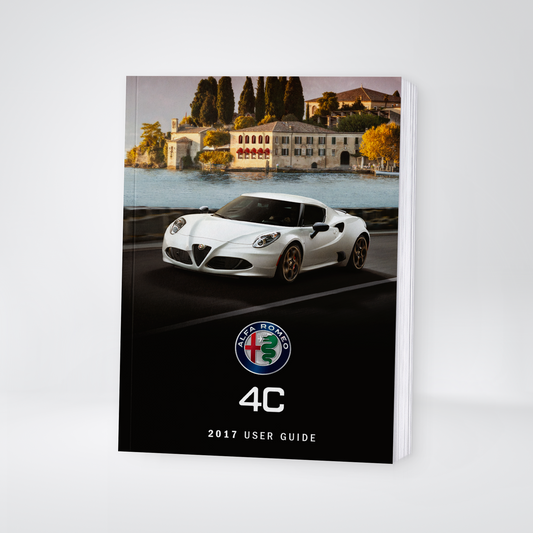 2017 Alfa Romeo 4C Gebruikershandleiding | Engels