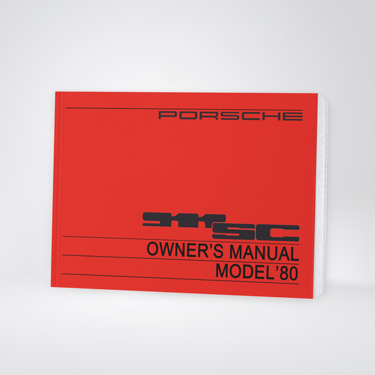 1980 Porsche 911 SC Gebruikershandleiding | Engels