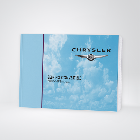 2009 Chrysler Sebring Convertible Owner's Manual | English