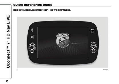 2016-2018 Abarth 500/595/695 Uconnect 7.0 Nav Manual | Dutch