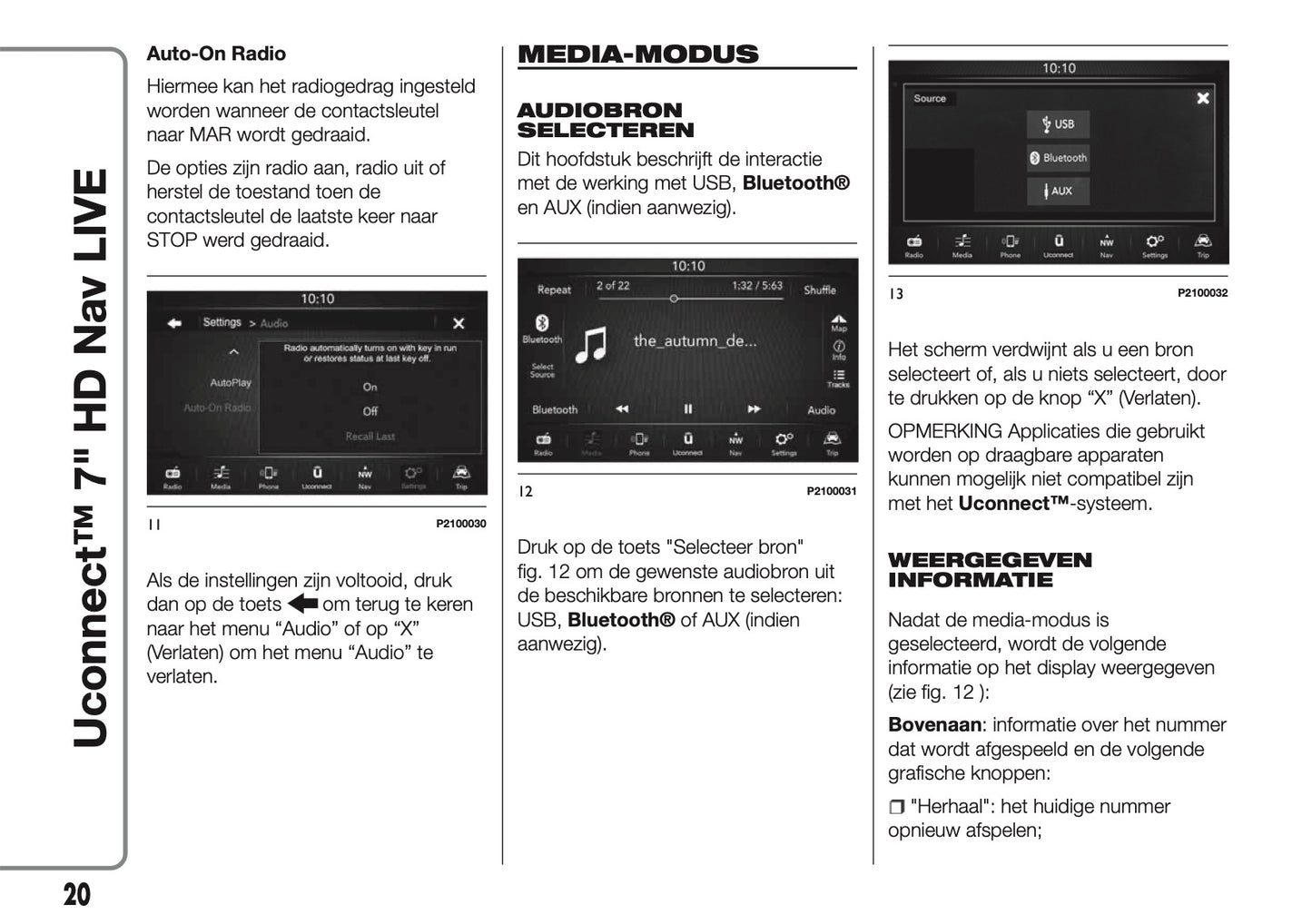 2016-2018 Abarth 500/595/695 Uconnect 7.0 Nav Manual | Dutch