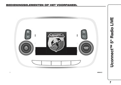 2017-2018 Abarth 500/595/695 Uconnect 5.0 Radio Handleiding | Nederlands